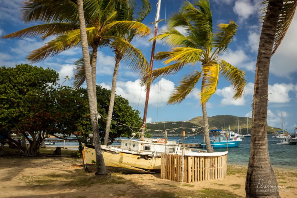 Trellis bay was quiet during the day