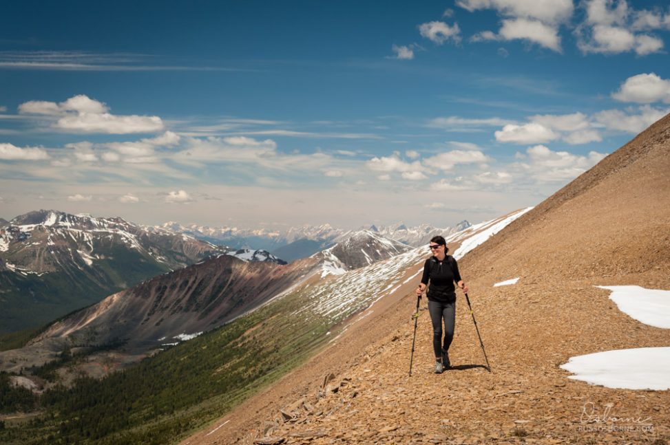 Hiking the Opal Hills loop.