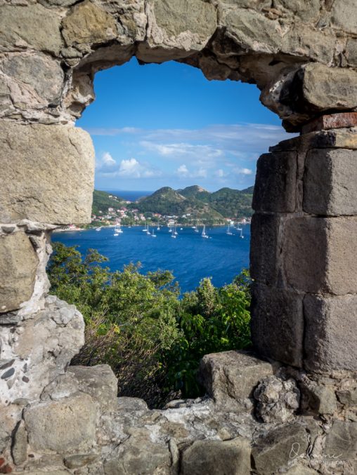 Looking through the window of Fort Joséphine